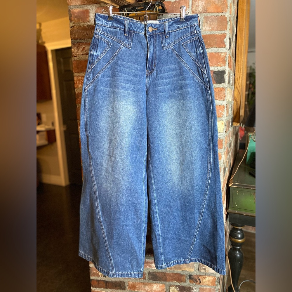 PTCL Western Inspired Wide Leg Jeans